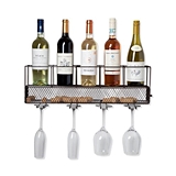 Wall-Mounted Wire Wine Shelf and Cork Cage by True