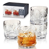 Art Deco Look "Beau" Lowball Tumblers by VISKI (Set of 4)