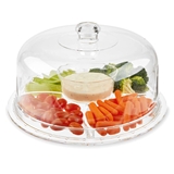Multi-Functional Acrylic Serving Platter/Cloche with Bundt Cake Mold by Twine