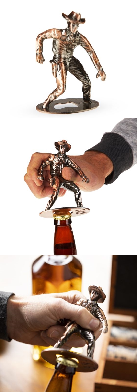 Vintage Bronze-Finish Cowboy Bottle Opener by Foster & Rye
