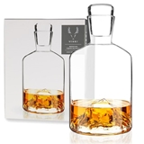 Lead-Free-Crystal 24oz Liquor Decanter with Mountain Base by VISKI