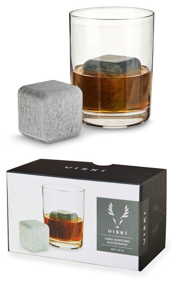 Large Glacier Rocks Soapstone Cubes by VISKI (Set of 2)