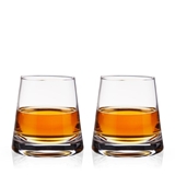 Burke: Lead-Free Crystal Tapered Whiskey Glasses by VISKI (Set of 2)