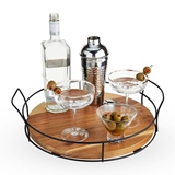 Twine Modern Manor Beverage Dispenser, Glass Carafe, Collapsible