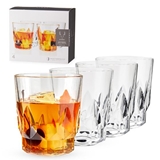 Shatterproof Double Old-Fashioned (DOF) Tumblers by VISKI (Set of 4)