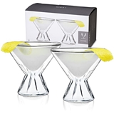 Double-Walled Borosilcate Martini Glasses by VISKI (Set of 2)