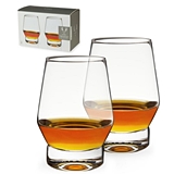 Heavy Base Lead-Free Crystal Whiskey Glasses by VISKI (Set of 2)