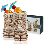 "High Tide" Ceramic Tiki Mugs by VISKI (Set of 2)