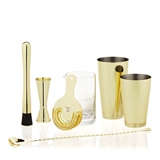 Gold-Plated Professional-Grade 7-Piece Bar Essentials Set by VISKI