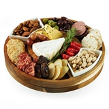 Rotating Acacia-Wood Charcuterie Board by Twine Living