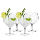 Raye Lead-Free Crystal Angled Gin & Tonic Glasses by VISKI (Set of 4)