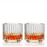 Vintage-Look "Zephyr" Crystal Lowball Tumblers by VISKI (Set of 2)