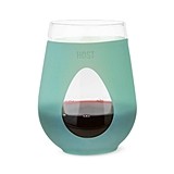 REVIVE Silicone-Wrapped Stemless Wine Glass in Mint by HOST (Set of 2)