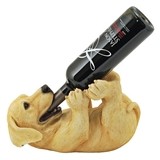 "Playful Pup" Yellow Lab Wine Bottle Holder by True