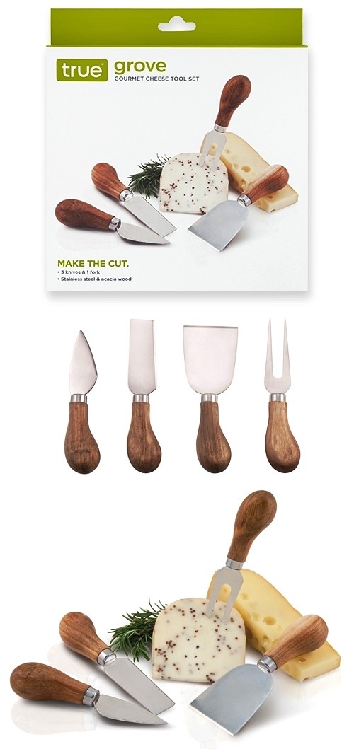 Grove Gourmet Cheese Tool Set by True (Set of 4)