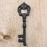 Rustic Farmhouse Vintage-Inspired Cast Iron Key Bottle Opener by Twine