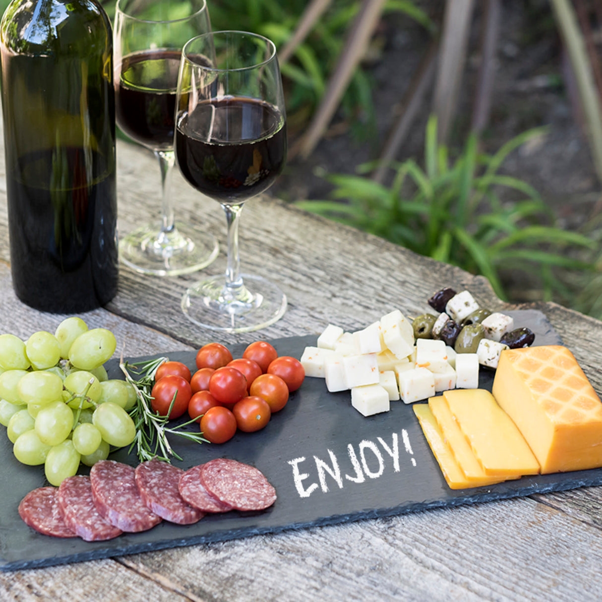 Rustic "Country Home" Slate Cheese Board by Twine Living
