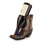 "Ride On" Cowboy Boot Wine Bottle Holder by Foster & Rye