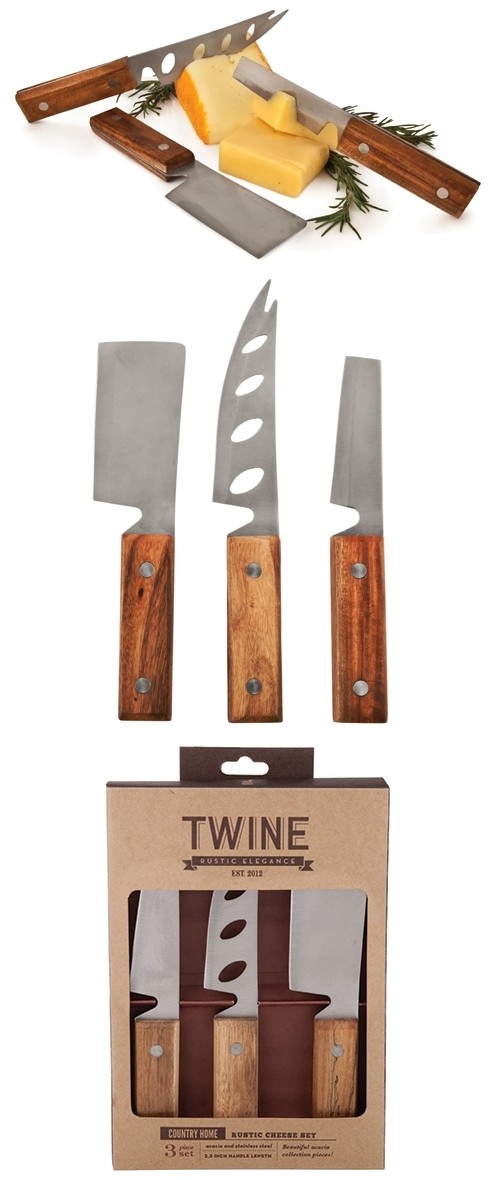 Country Home: Rustic Cheese Tools by Twine (Set of 3)