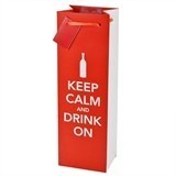 Keep Calm and Drink On Wine Bags by True (Set of 10)