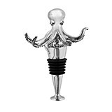 Seaside Collection Octopus Pewter Bottle Stopper by Twine