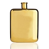 Belmont Collection 14k Gold-Plated Flask by VISKI