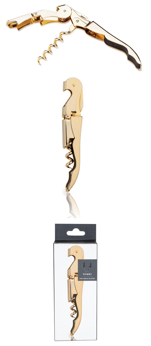 Belmont Collection Gold-Plated Signature Waiter's Corkscrew by VISKI