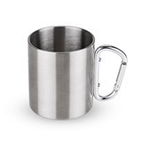 Double-Walled Stainless Steel Carabiner Travel Mug by Foster & Rye