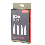 License to Chill Stainless-Steel Bullet Glacier Rocks by Foster & Rye (Set of 4)