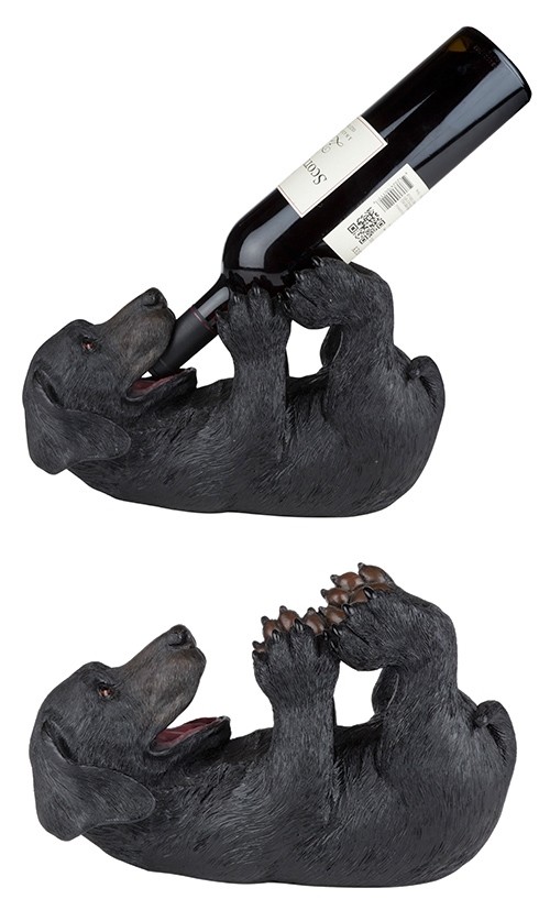 Lucky Lab Wine Bottle Holder by True