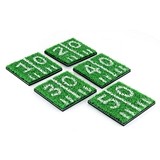 Home Turf Real Astro-Turf with Football Hashmarks Coasters (Set of 4)