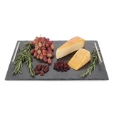 Fete Slate Cheeseboard with Stainless-Steel Handles by True