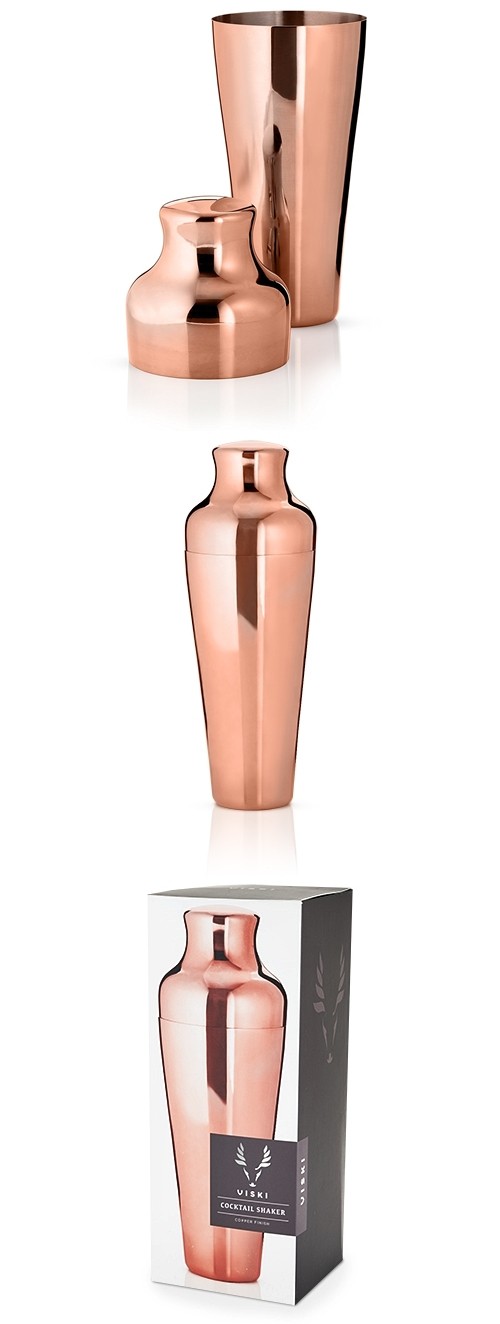 Summit Copper Parisian Cocktail Shaker by VISKI