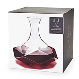 Raye Faceted Lead Free Crystal Decanter w/ Star Shaped Base by VISKI