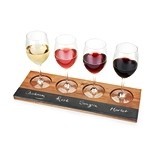 Rustic Farmhouse Collection Acacia-Wood Wine-Flight Board by Twine