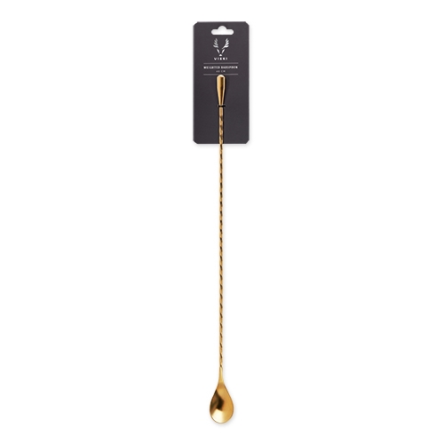 Belmont 40cm Gold-Plated Weighted Barspoon by VISKI