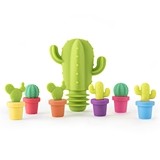 Colorful Cactus Stopper and Cacti Charm Set by TrueZOO