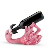 Colorful Polyresin Flirty Flamingo Bottle Holder by True