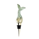 "Siren" Mermaid Tail Golden-Metal Bottle Stopper by Blush