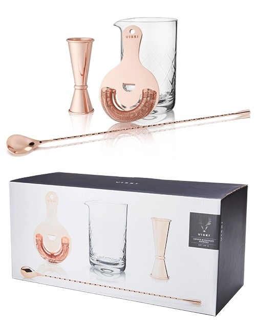 Summit: Copper Mixologist Barware Gift Set (VISKI)