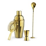 Crown: Gold-Plated Barware Set by True