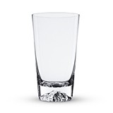 Summit Pint Glass with Molded Silver Mountain in Base by Foster & Rye