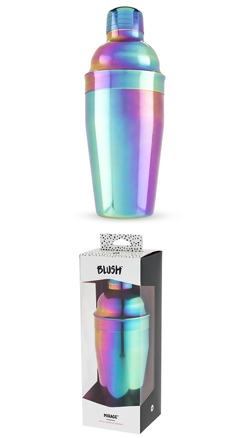 Mirage: Rainbow Electroplated Stainless-Steel Shaker by Blush