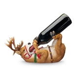 "Randy" Reindeer Polyresin Wine Bottle Holder by True