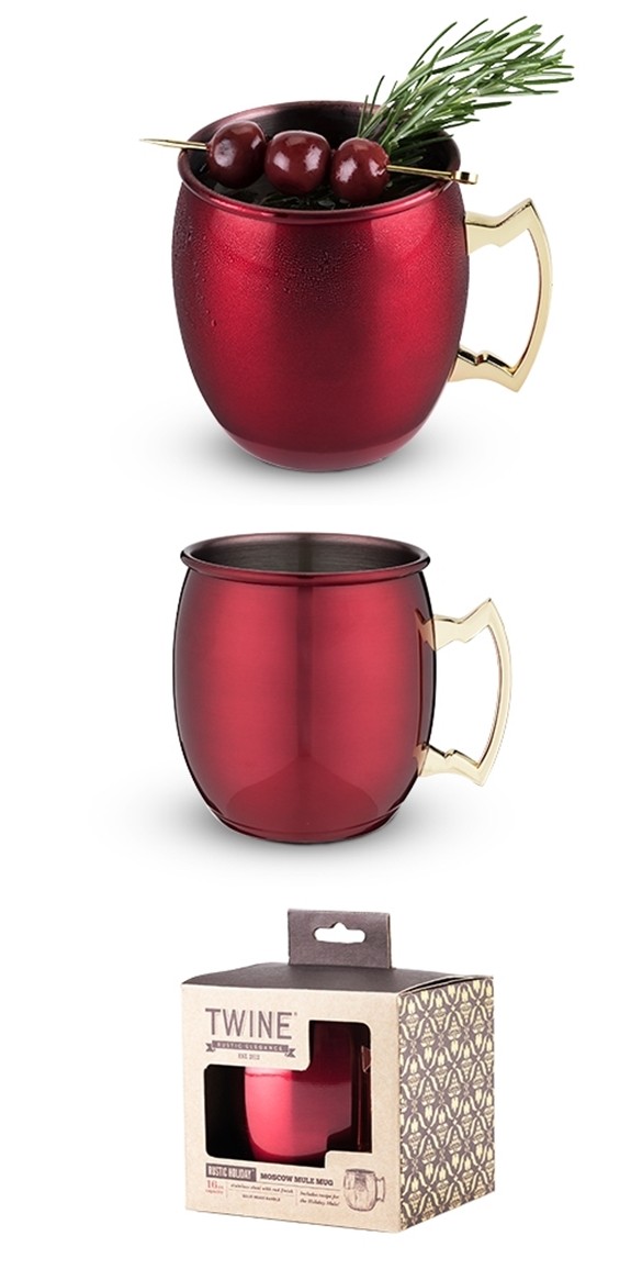 Rustic Holiday Collection Red Moscow Mule Mug by Twine
