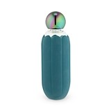 Glow Iridescent Mirage Cap Teal-Silicone-Wrapped Water Bottle by Blush