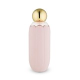 Glow Metallic Gold Cap Pink-Silicone-Wrapped Water Bottle by Blush