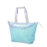 Mermaid Sequin Iridescent Cooler Tote by Blush
