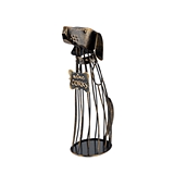 Bronze-Finish-Metal Dog Wine Cork Display by True