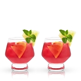 Raye: Footed Crystal Punch Cups by VISKI